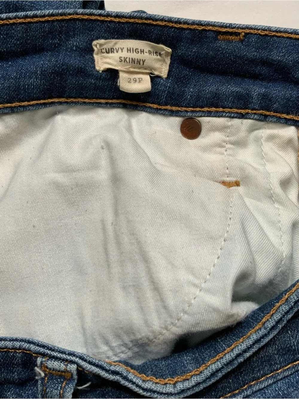 Madewell Jeans Lot of 2 Size 29 Petite High Rise Skinny Curvy Distressed Denim